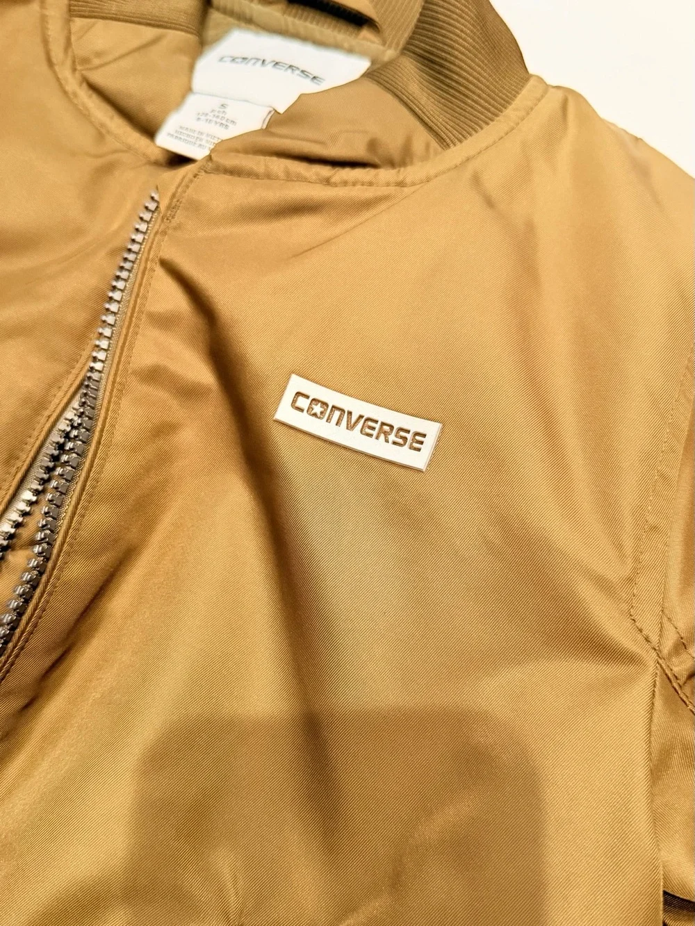 Converse Olive Green Kids Bomber Jacket